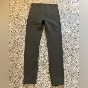 Lululemon High Waist Olive Green Leggings